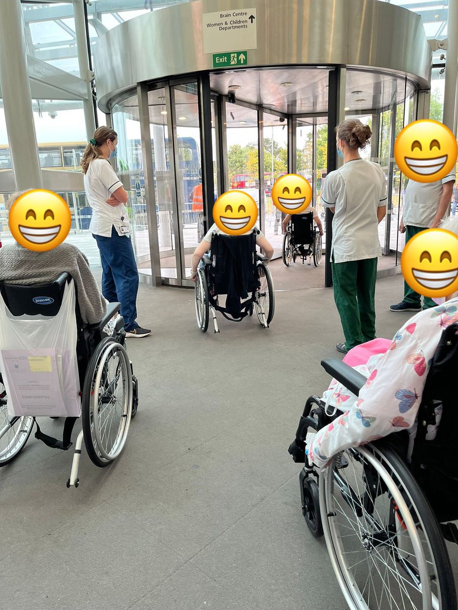 Wheelchair Wednesday in Amputee Club 😁 Was awesome to get the patients off the wards, with a visit to the shop and a trip around the hospital grounds! Great alternative rehab and everyone thoroughly enjoyed it 😄👍🏻 #AmputeeRehab #RehabLegends #Physiotherapy <a href="/PhysioNbt/">North Bristol NHS Trust Physiotherapy</a>