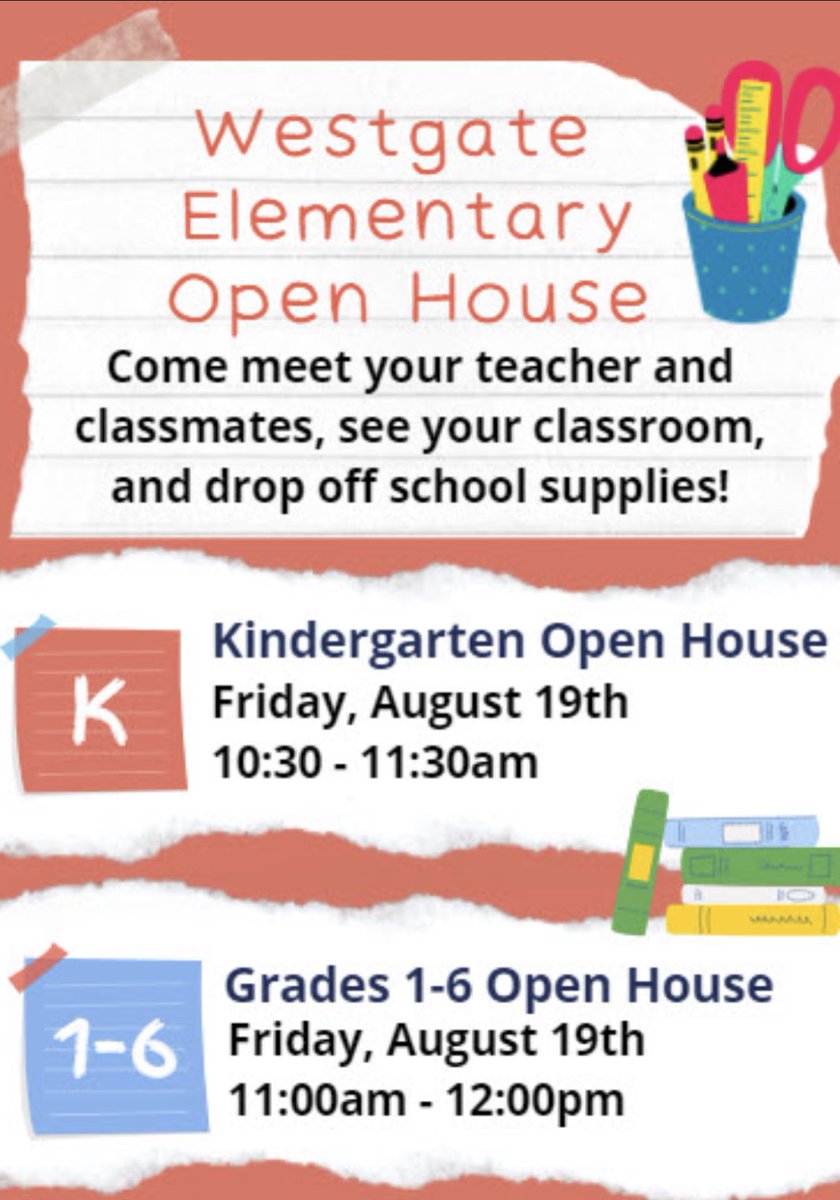 We are so excited to welcome students back into the building this Friday at Open House! 🤩