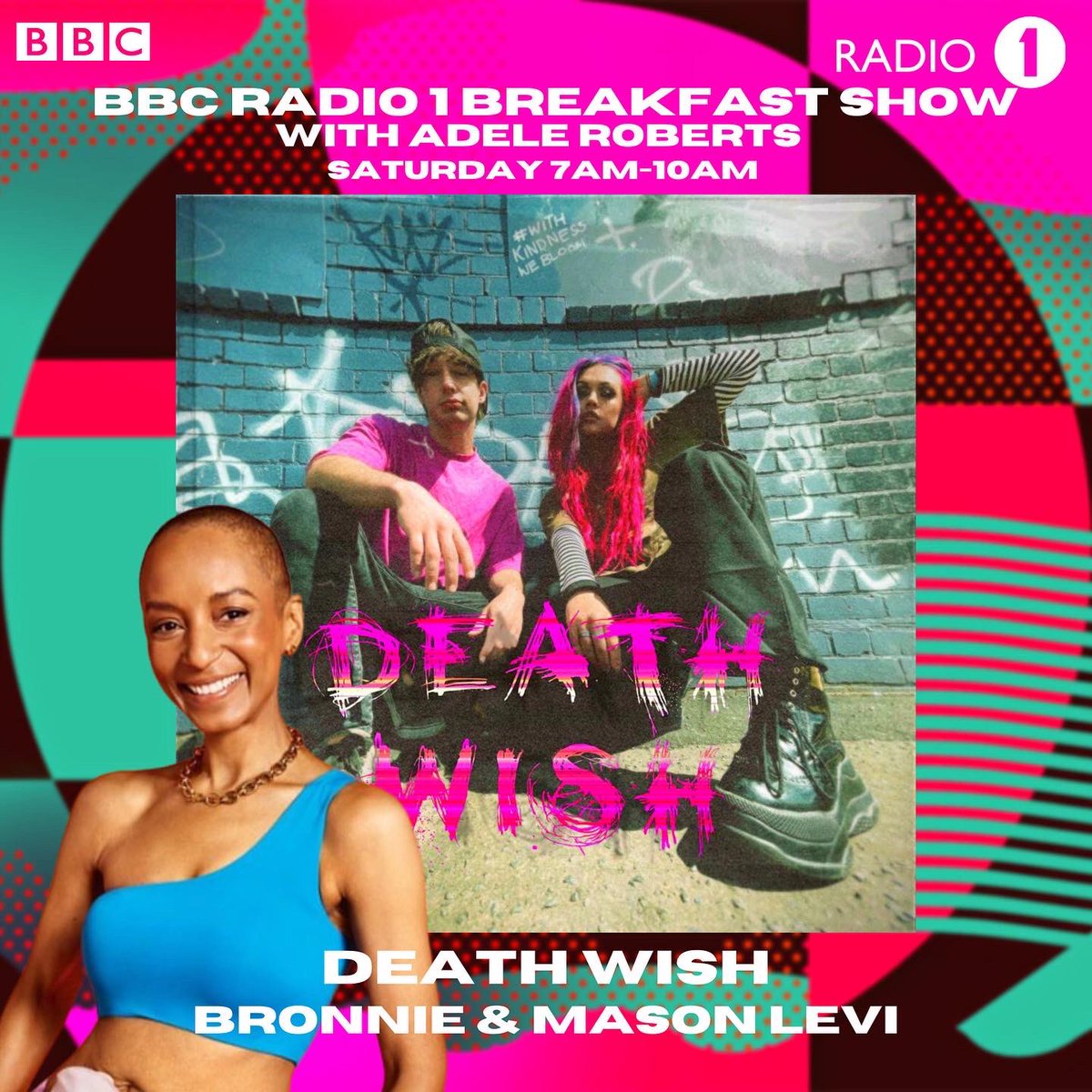 DEATH WISH IS BEING PLAYED ON BBC RADIO 1 BREAKFAST AGAIN?!🖤🌙🔮

THIS SUNDAY FROM 9:30-10am ON <a href="/AdeleRoberts/">Adele Roberts</a> ‘s BBC Radio 1 Breakfast show! Cant wait to tune in with everyone!

Let’s cheers to this? <a href="/iAmMasonLevi/">Mason Levi</a>  🍻