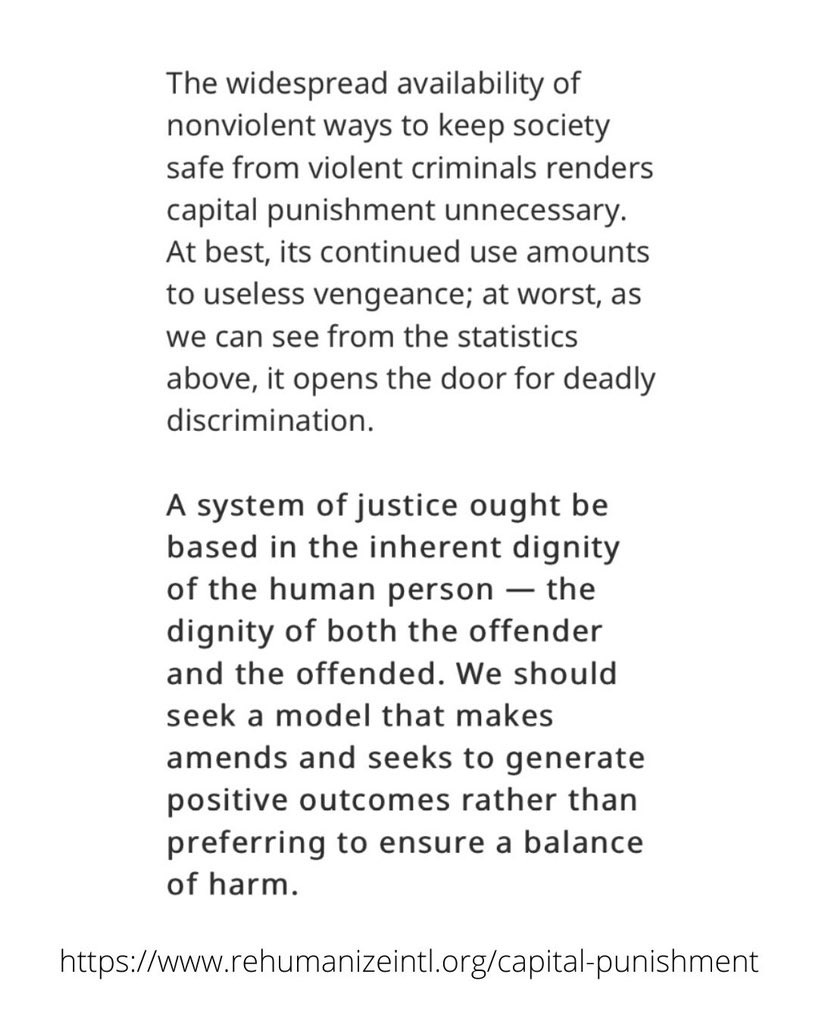 RehumanizeBoise's tweet photo. Let’s talk about capital punishment: 

For more information, visit https://t.co/6vH4Bb6rLa https://t.co/4A65XGixcc