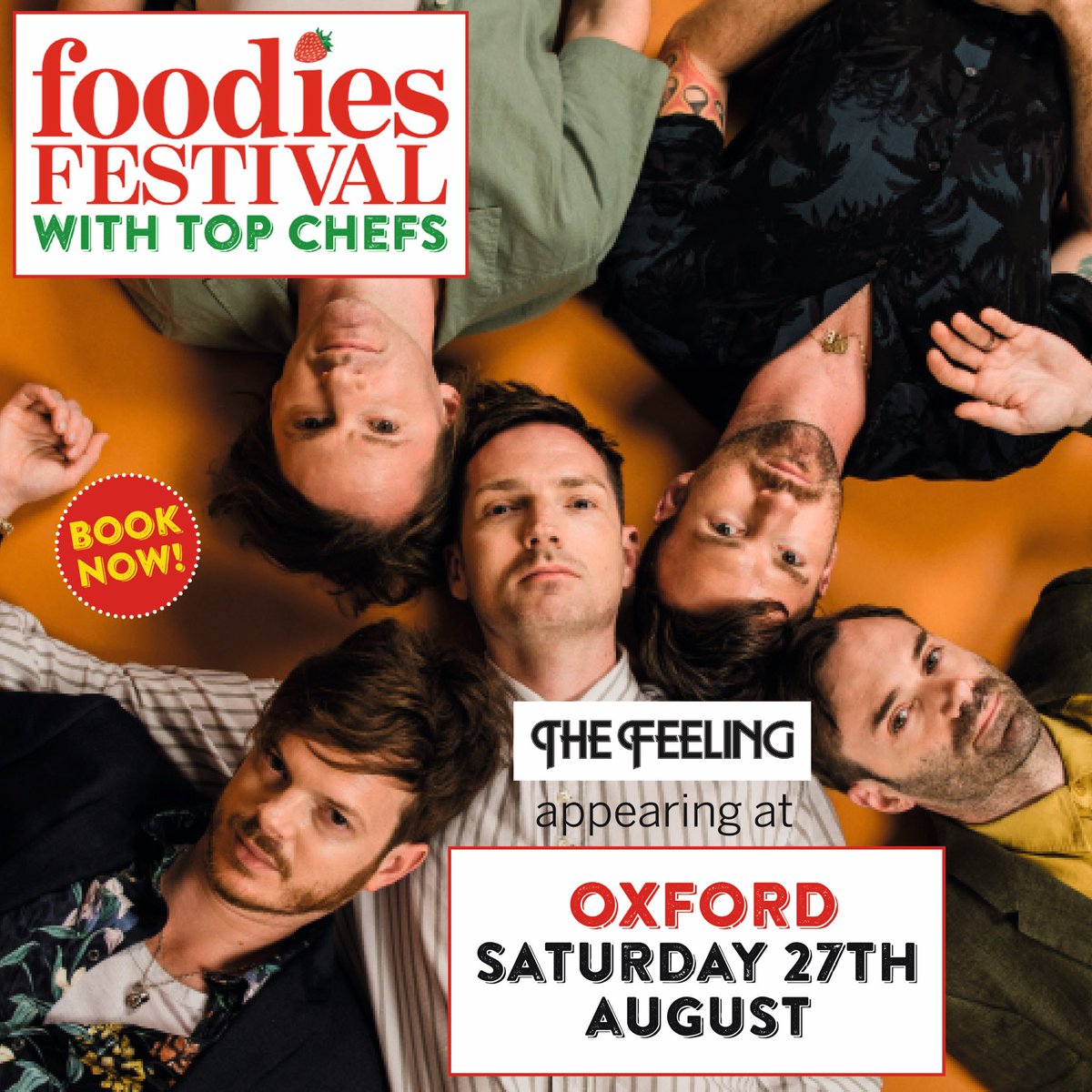 thefeeling's tweet photo. Looking forward to headlining the Saturday @foodiesfestival Oxford next week. It will be a weekend of top food, celeb chefs and great music! Tickets and info https://t.co/fQoXkFejnf https://t.co/Sx3iOzqBF3