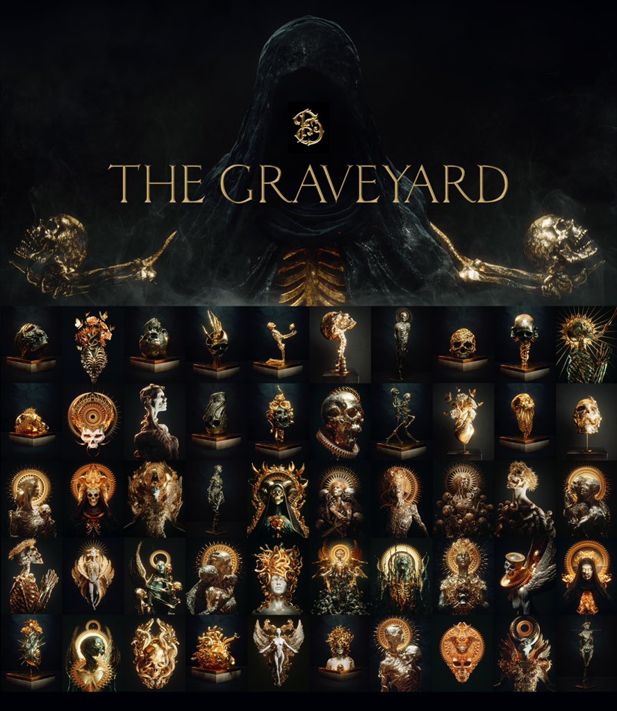 The Graveyard is now available for viewing on @niftygateway niftygateway.com/collections/bi…
