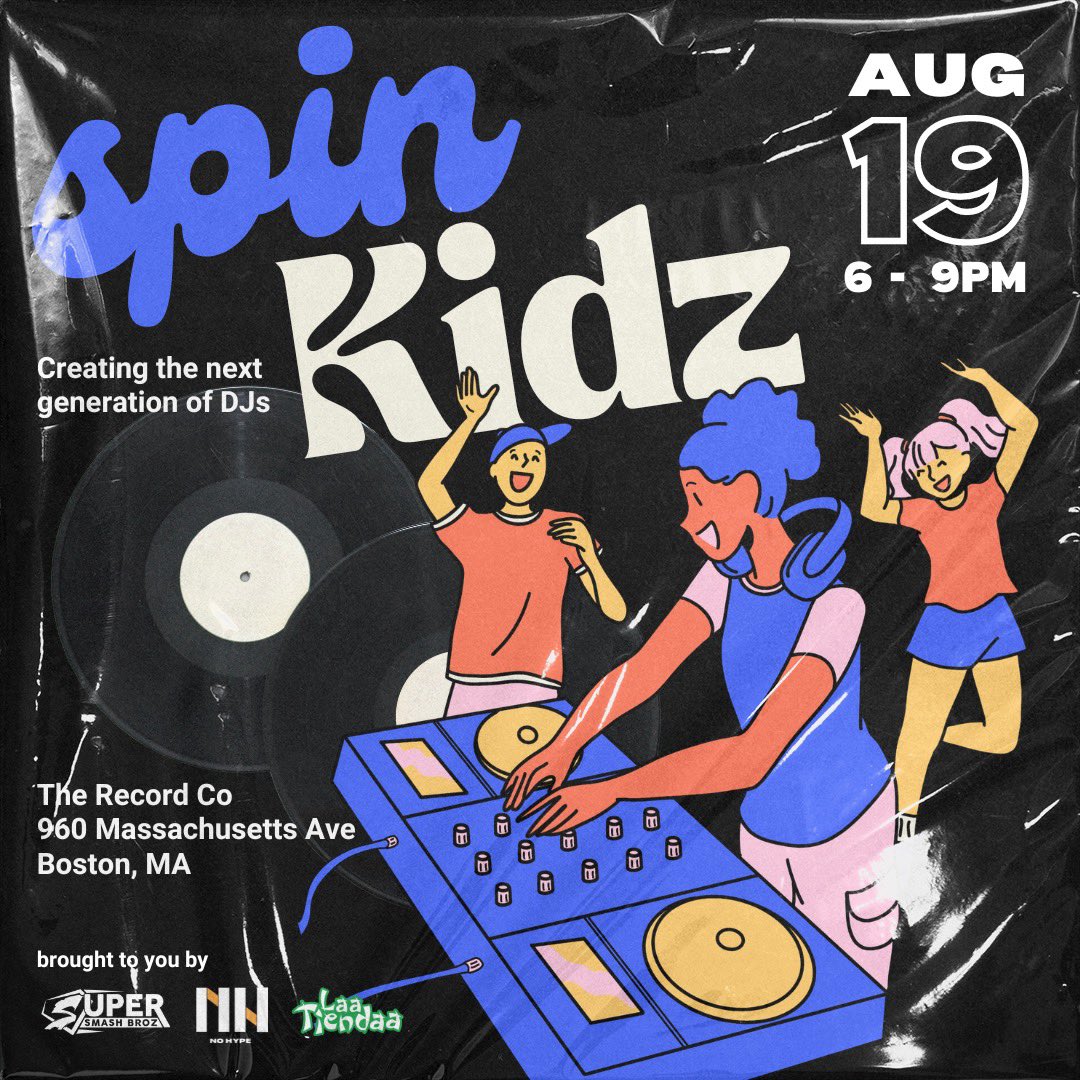 This year we introduce SpinKidz a Serato DJ masterclass teaching kids the fundamentals of DJing.

Instruced by 
<a href="/_supersmashbroz/">SuperSmashBroz</a> 
<a href="/DJRealPFN/">P🌍LitiK💤</a> 

Creating the next generation of DJs so if you know a kid who should be in attendance dm us! Ages 12-17.

#NoHype #SpinKidz #Serato