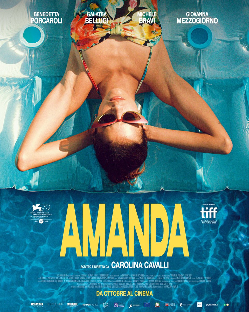 michele_bravi's tweet photo. Il film “Amanda” (scritto e diretto da Carolina Cavalli) sarà presentato in anteprima internazionale alla 47ª edizione del Toronto International Film Festival 2022 all’interno della sezione Contemporary World Cinema. https://t.co/SjvsQImU6f