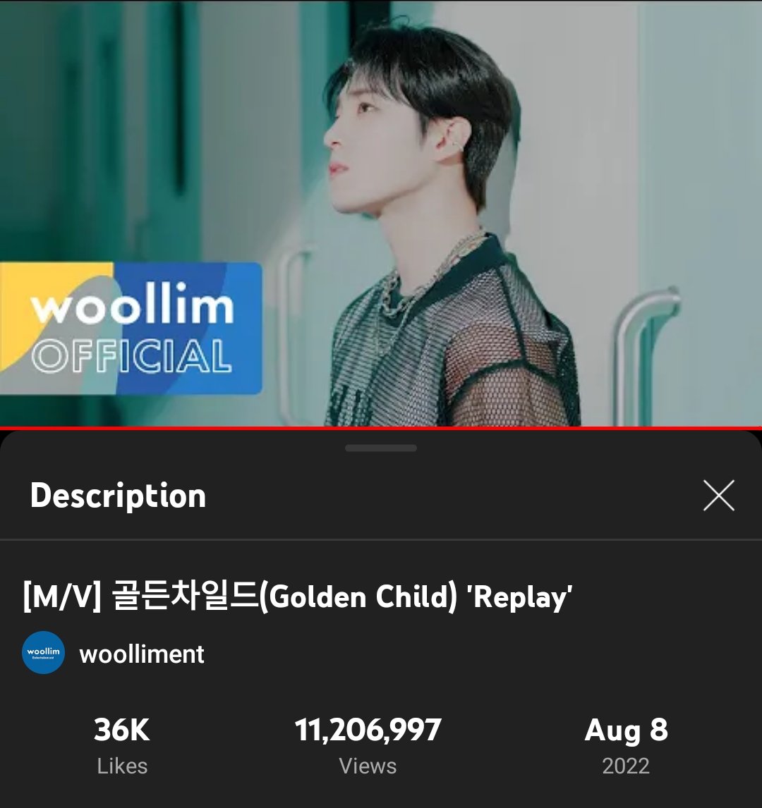 'REPLAY' MV has now surpassed 11M views on woolliment channel! 🎉🎉🎉

▶️ youtu.be/qa9PSlGkY_s

#GoldenChild #골든차일드