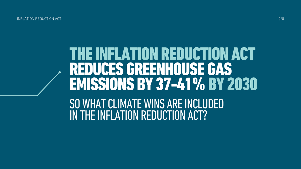 MichiganLCV's tweet photo. The #InflationReductionAct has officially been signed into law by @POTUS. There's lots to unpack in this legislation including plenty of climate wins, but there are also some fossil fuel giveaways that snuck in. (1/2) https://t.co/szszTItNLs