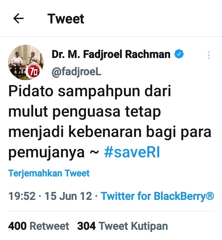 bangZhack86's tweet photo. ๐
Pidato sampahpun dari mulut penguasa tetap menjadi kebenaran bagi para pemujanya #saveRakyat
โข Cocok di copy paste ๐คญ https://t.co/rZ3fcK2mYR