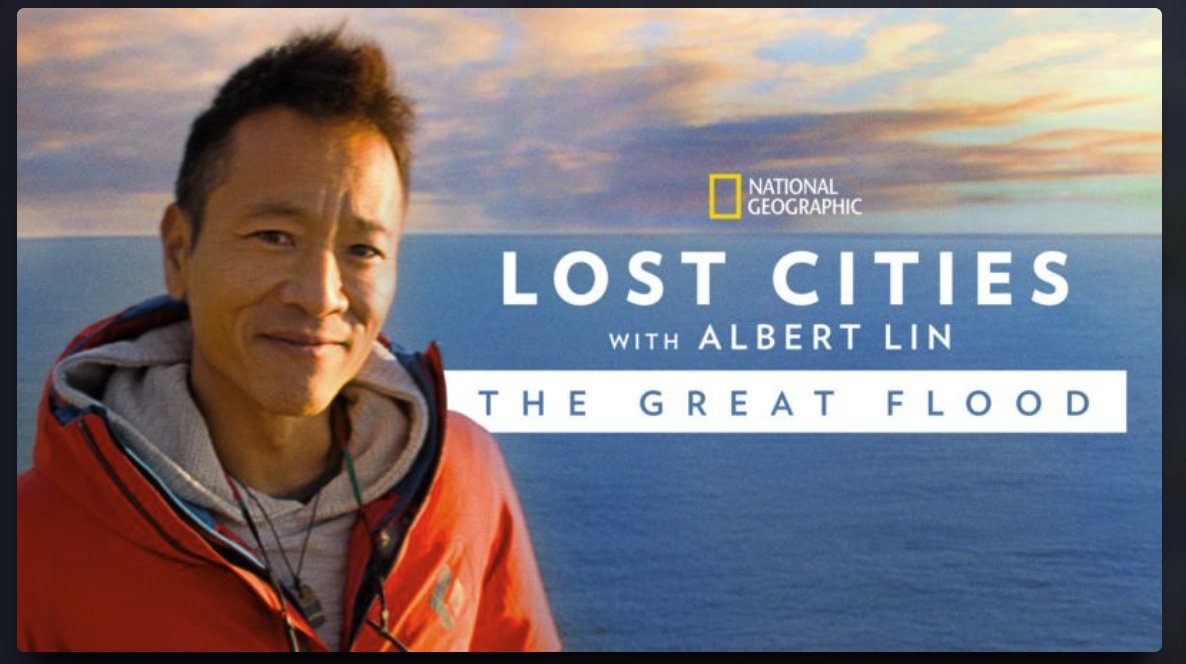 Caravan_Media's tweet photo. Our special LOST CITIES WITH ALBERT LIN: THE GREAT FLOOD is now streaming on @DisneyPlusUK @NatGeoTV 🏄

WATCH HERE: https://t.co/8eOm5JPzwB

#Peru #BlackSea #explore #discover #adventure #NatGeo https://t.co/9GHlnlGYgm