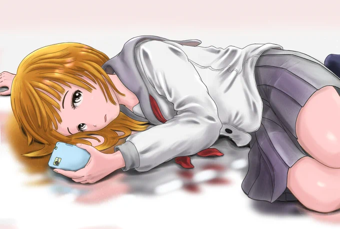 もうダメ。眠すぎます。おやすみなさい#過去絵 