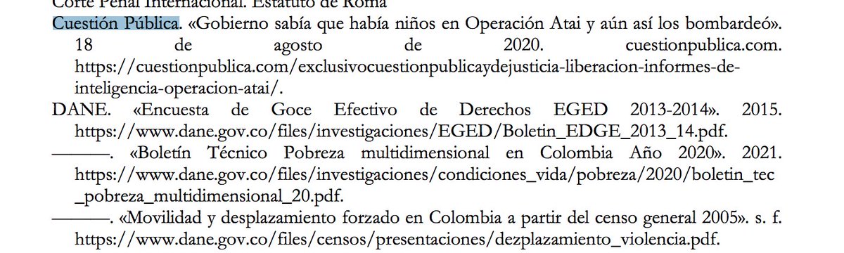 #AportamosALaVerdad Nos honra hacer parte del #InformeFinal de la @ComisionVerdadC. Aportamos con nuestra investigación sobre el bombardeo del gobierno en la Operación Atai contra niños reclutados a la fuerza. Agradecemos a la Comisión de la Verdad por leer a Cuestión Pública.