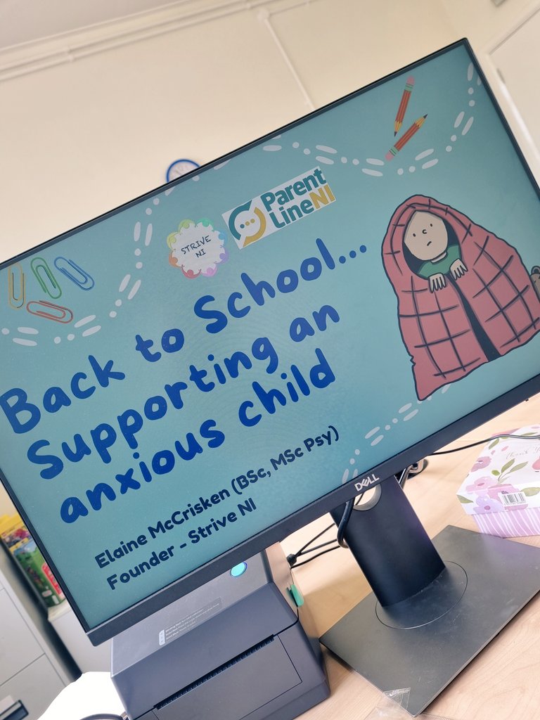 Finalising the details for my sessions with Parentline NI this evening and tomorrow morning!