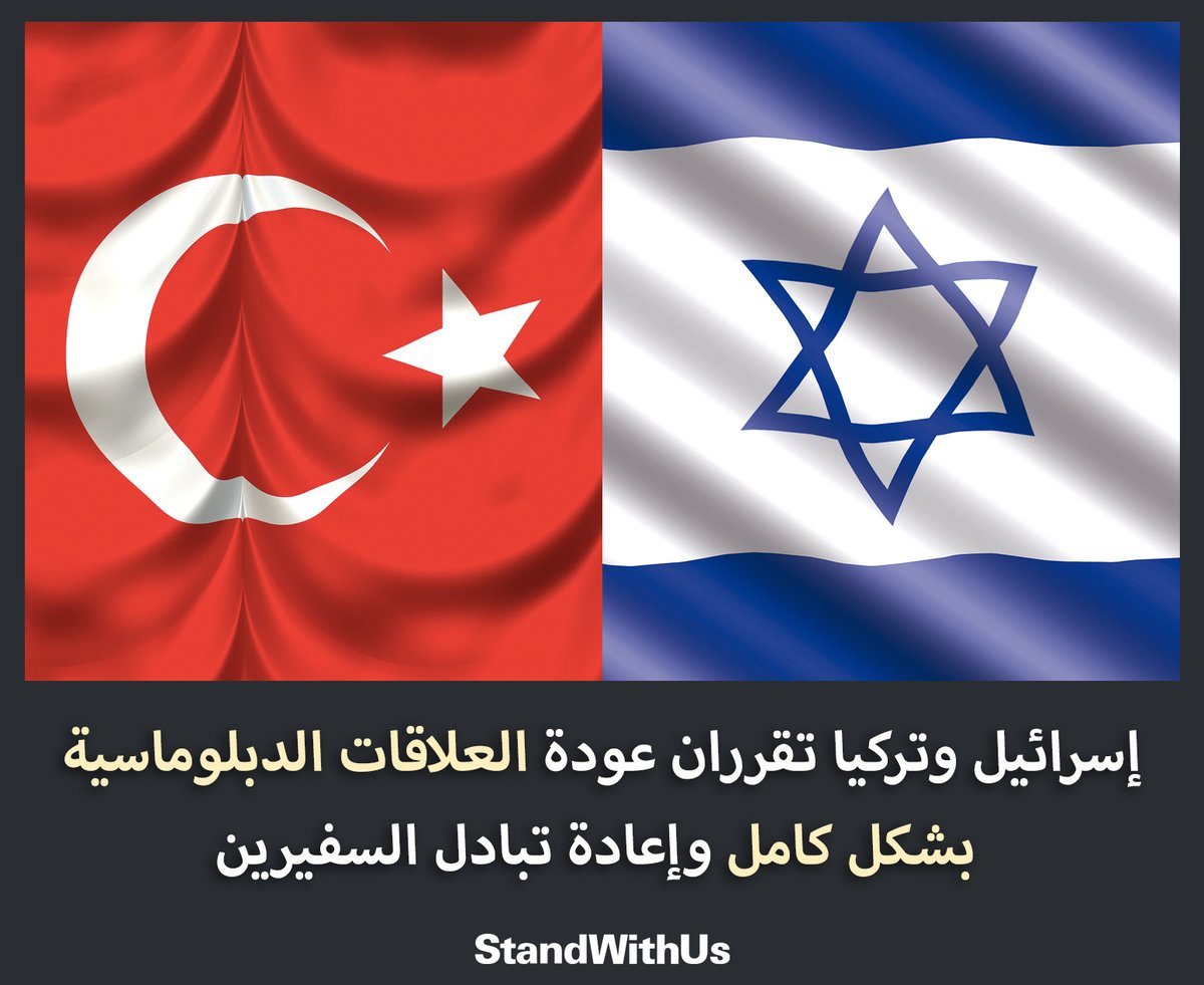 إسرائيل وتركيا تقرران عودة العلاقات الدبلوماسية بشكل كامل وإعادة تبادل السفيرين.. الرئيس الإسرائيلي…