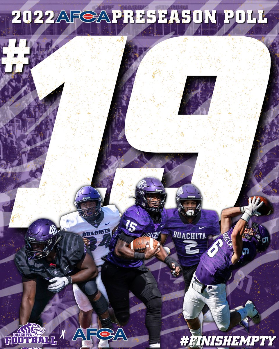 RANKED TIGERS

Tigers are checking in at No. 1️⃣9️⃣ in the <a href="/WeAreAFCA/">AFCA</a> Preseason Poll!

#FINISHEMPTY
