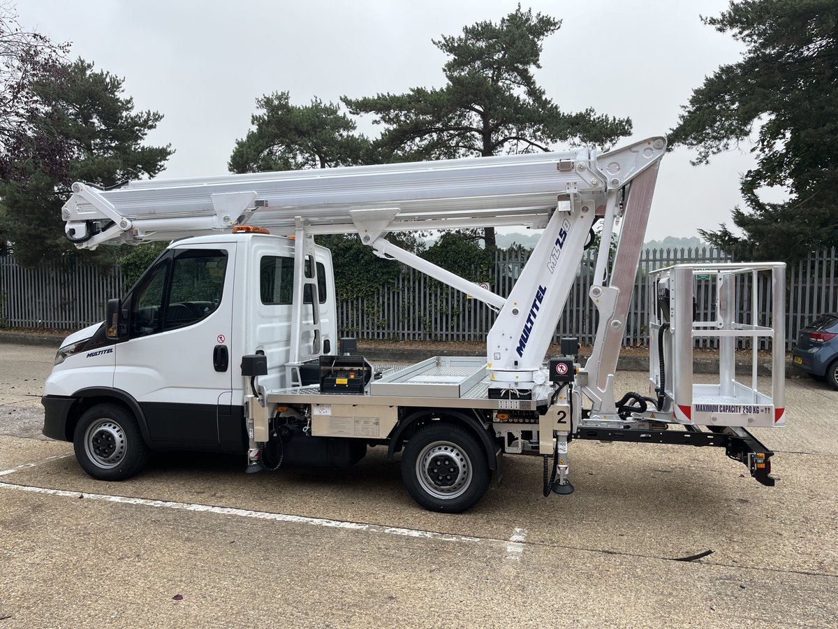 RyemeadGroup's tweet photo. Just arrived at Ryemead HQ is our very own brand new Multitel MZ250 to use on our contracts and also available on operated hire for collaboration with other companies. We cannot wait to get it mobilised, well done to all involved 🙌🏻👍🏻 #windowcleaning #Ryemead #teamwork https://t.co/D8YRxNgx5h