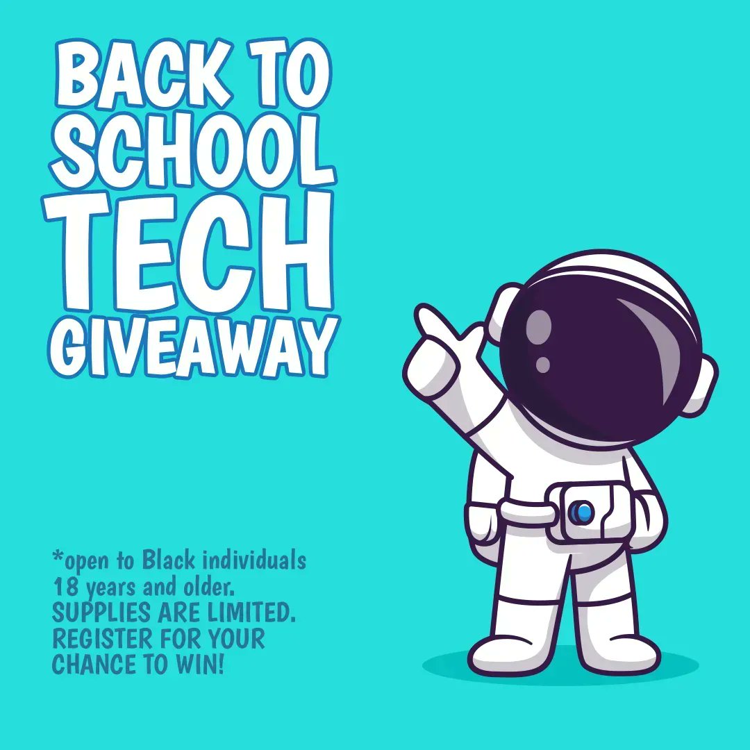 Win a Back to School Tech Giveaway from TXDL! If you're a Black person in need you can register with us for your chance to win a refurbished Apple Mac Mini computer system, MacBook Air or MacBook Pro laptop package. Visit buff.ly/3QOGnbZ  for more details. #TXDL #contest