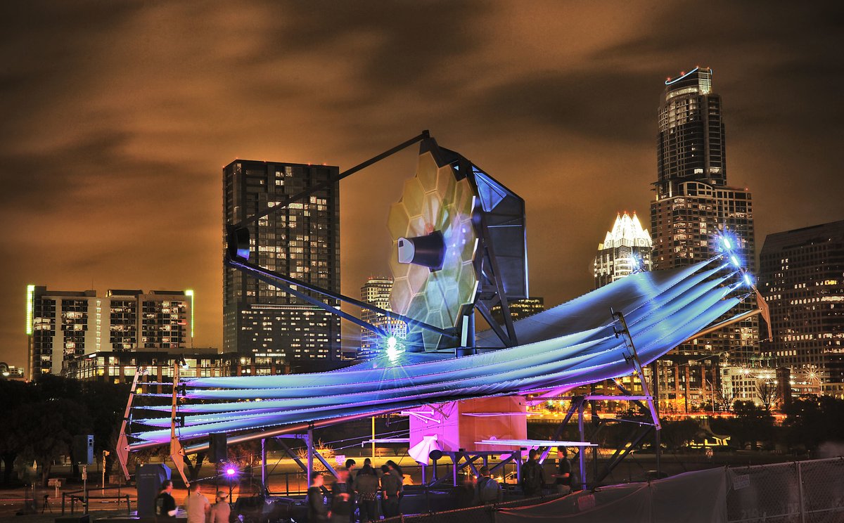 Did you catch the #NASAWebb full-scale model at #SXSW in 2013? Now that the real telescope has begun to #UnfoldTheUniverse, our experts plan to give an update on Webb's latest discoveries for #SXSW2023. To vote for this proposed panel, visit: panelpicker.sxsw.com/vote/126797