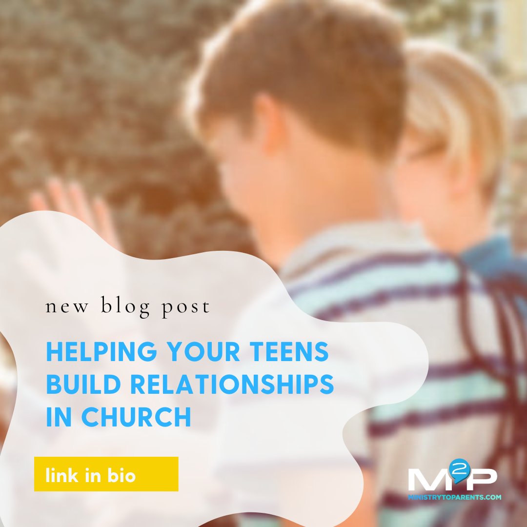 New on the blog: Helping Your Teens Build Relationships In Church ⛪ 

As a parent, one of the things that I want for my kids is for them to be healthy, I want them to be healthy physically, mentally, emotionally…

 ministrytoparents.com/helping-your-t….
