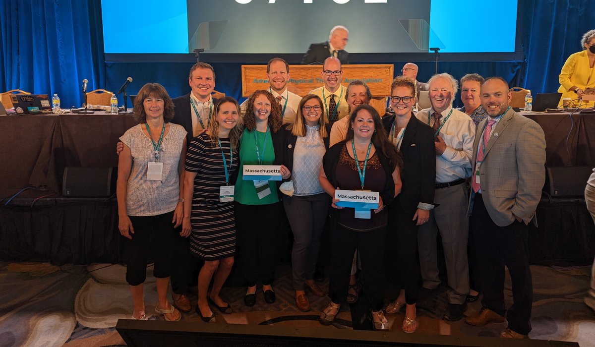 👍Appreciate this hardworking team.  Thank you APTA MA delegation for participating in the 2022 APTA House of Delegates. #MembershipMatters #APTAMAProud