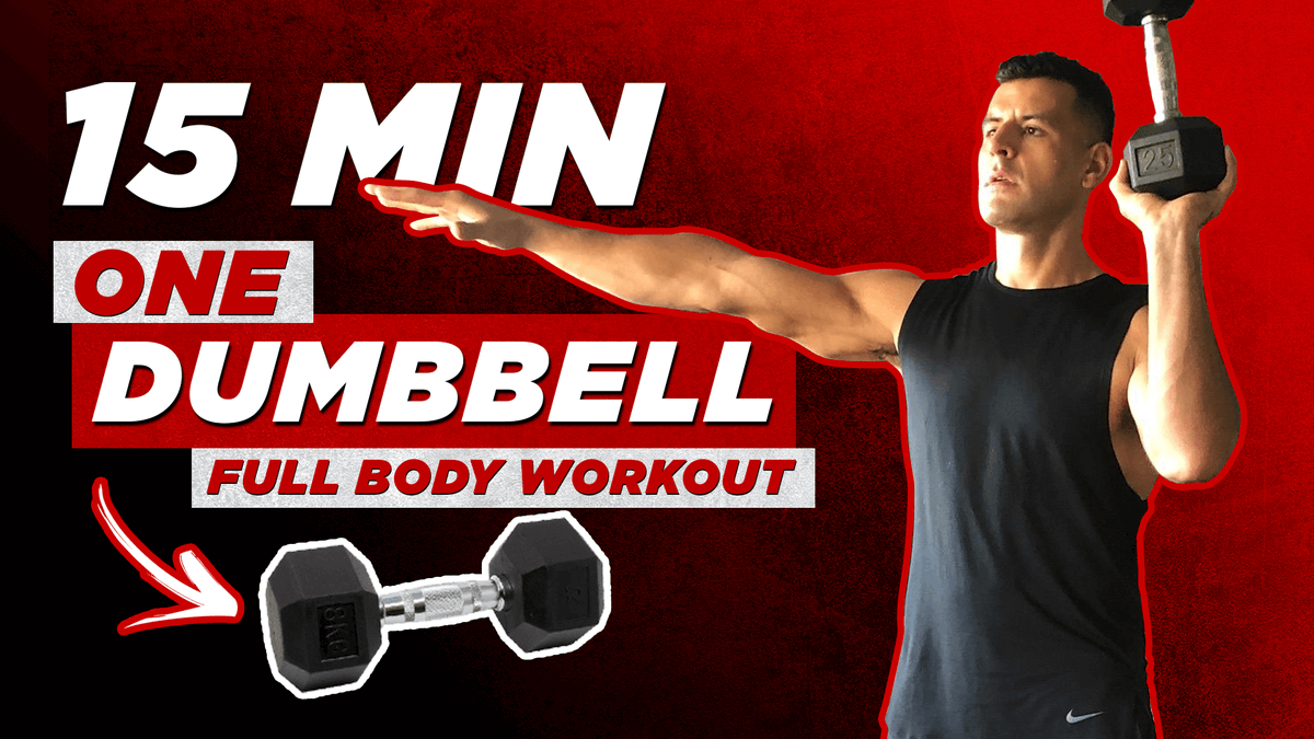 15-Minutes 1-Dumbbell. Get to work! youtu.be/Jn1AAulPCiU