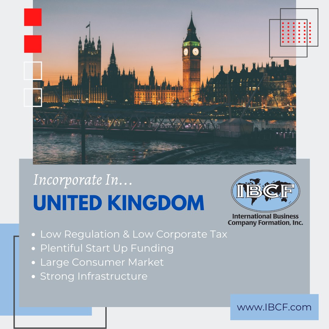 IBCF (@ibcfcorpservice) on Twitter photo The U.K. has always been a trusted jurisdiction to incorporate and operate a business in. Our London Office can help you form your UK Entity. Contact us today to learn more, London@ibcf.com The U.K. has always been a trusted jurisdiction to incorporate and operate a business in. Our London Office can help you form your UK Entity. Contact us today to learn more, London@ibcf.com
