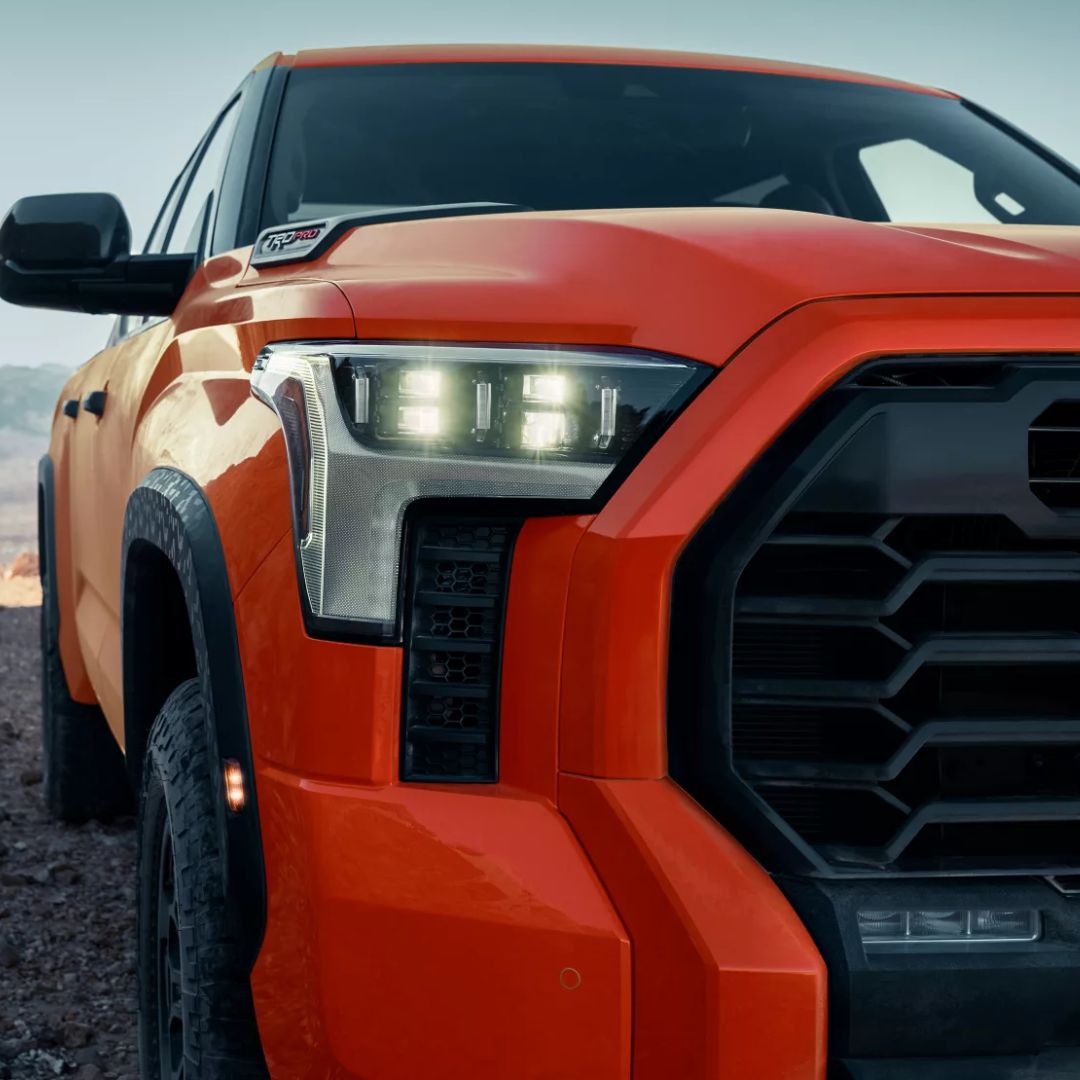 LodiToyota's tweet photo. With bright LED headlights, the 2022 Toyota Tundra is just as bright as your future.
View all of our in-stock Tundra's here: https://t.co/xYvYplHo8E https://t.co/zFSSRdam4o