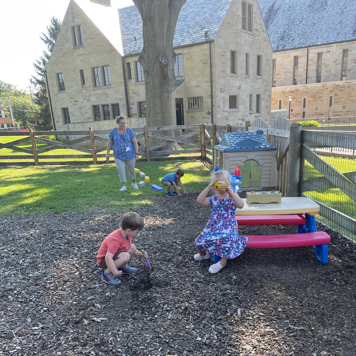 GACincinnati's tweet photo. Welcome back, students! We are wishing all our Angels a great first day of school! #GAIsFamily 

Our preschoolers enjoyed their first time exploring our preschool playground. https://t.co/PEkYfKRsEP