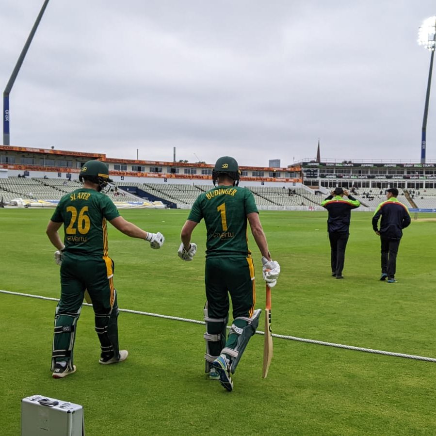 TrentBridge's tweet photo. #WarksvNotts | PLAY - Openers Slater and Budinger emerge to commence the Outlaws' chase of 272 for victory.
Yates will bowl the first over for the hosts.
Live stream and scorecard π https://t.co/oFPOuX6yE9 https://t.co/TqPUfnR9Ud