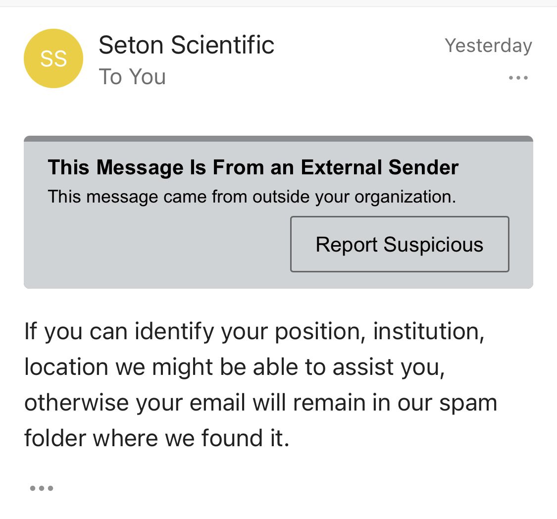 rab_Abualhasan's tweet image. I’m so confused. First, I ask a genuine question about their product. Then, I get trolled. I troll them back. And now they are mean to me? @ Seton Scientific
