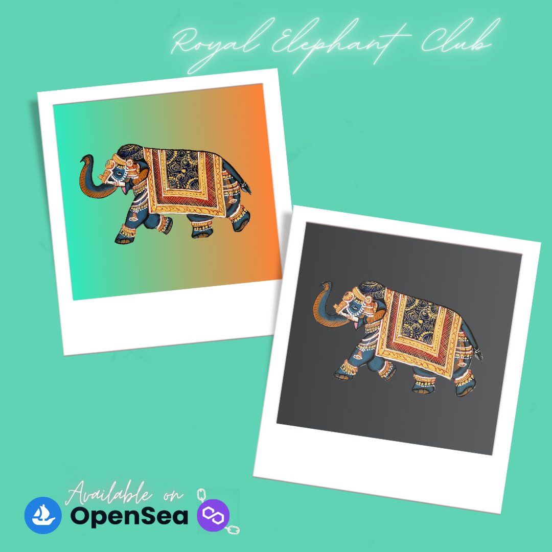 ROYALELEPHANTC's tweet photo. We are back with giveaways 100 REC out for a grab, REC 🎊 FAM!!!

Together let's creat a amazing community!!!

Go grab your REC NFT'S!!!

"REC" NFT Giveaway
RULES!
1️⃣RT +❤️ Max 
2️⃣Follow @ROYALELEPHANTC
#OpenSeaNFT  #NFT #Metaverse #NFTCommunity #NFTs #nftart #NFTCommunity https://t.co/zD4E3BoWsv