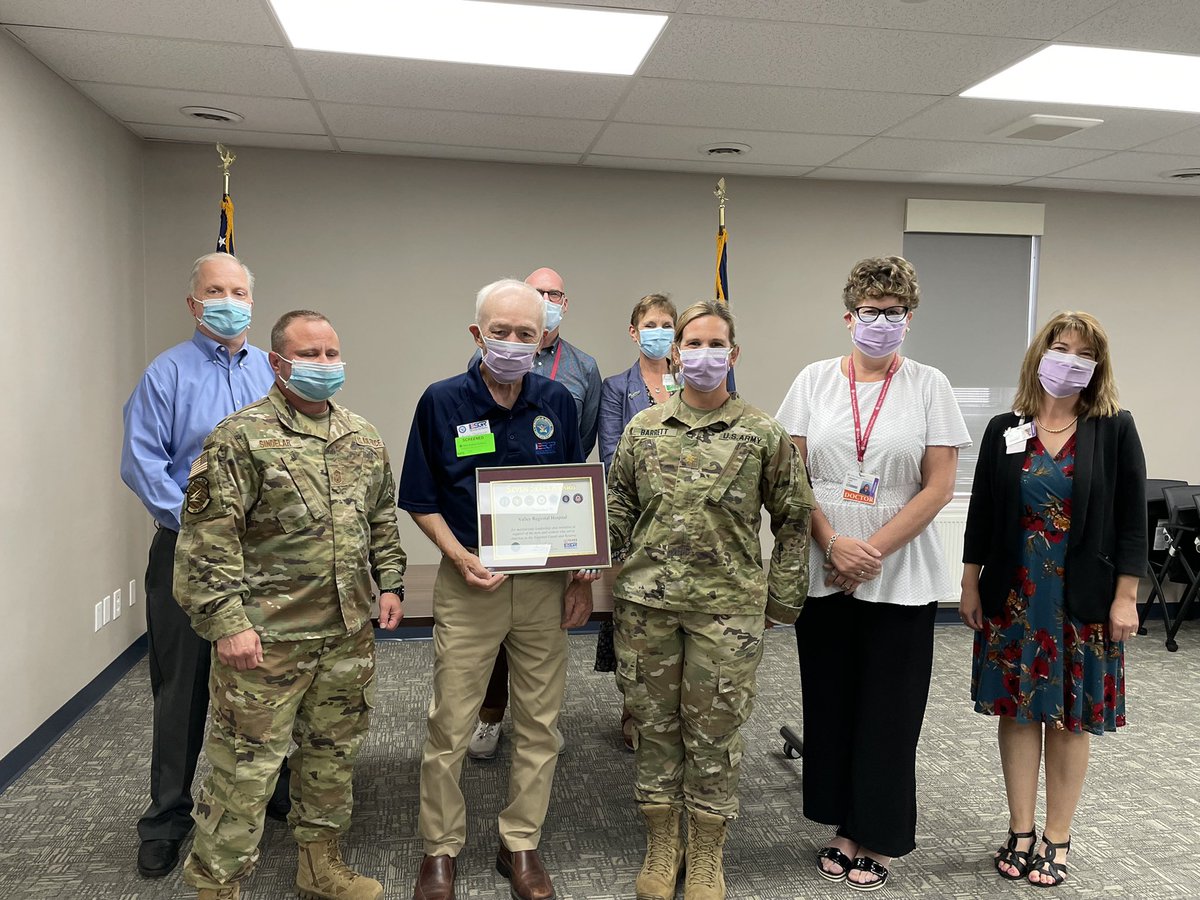 Valley Regional Hospital is the proud recipient of the Seven Seals Award presented by ESGR. The award is for leadership and initiative in support of the individuals who serve America in the National Guard and Reserve. Thank you ESGR &amp; to all those who serve our country!