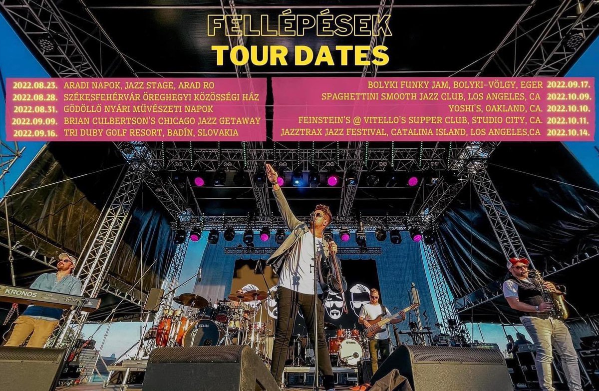 OliverMagan's tweet photo. GREAT NEWS‼️😍
We just updated our tour dates - you can catch us in Europe or in the US as well in the upcoming weeks!🔥🙏 Looking forward to meeting you all! 💜
#tourdates #peetproject #band #smoothjazz #hungary #usa #love #seeyousoon https://t.co/QbPsnRnWj4
