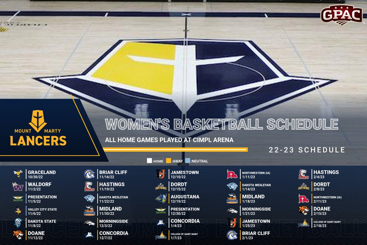 Save the dates! Here is our schedule for the 22-23 season. Excited to get the year started!! #BuildingTheHype