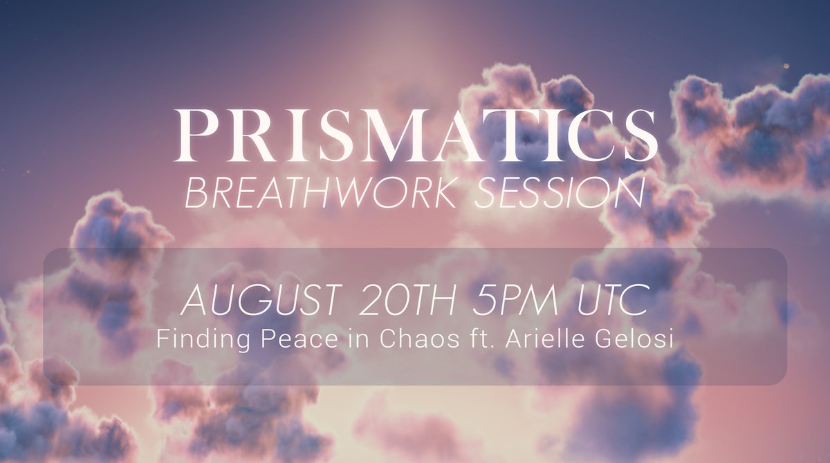 Who needs a breather? Join our August Breathwork Session with the wonderful Arielle this coming Saturday! 💫 👉discord.gg/prismatics