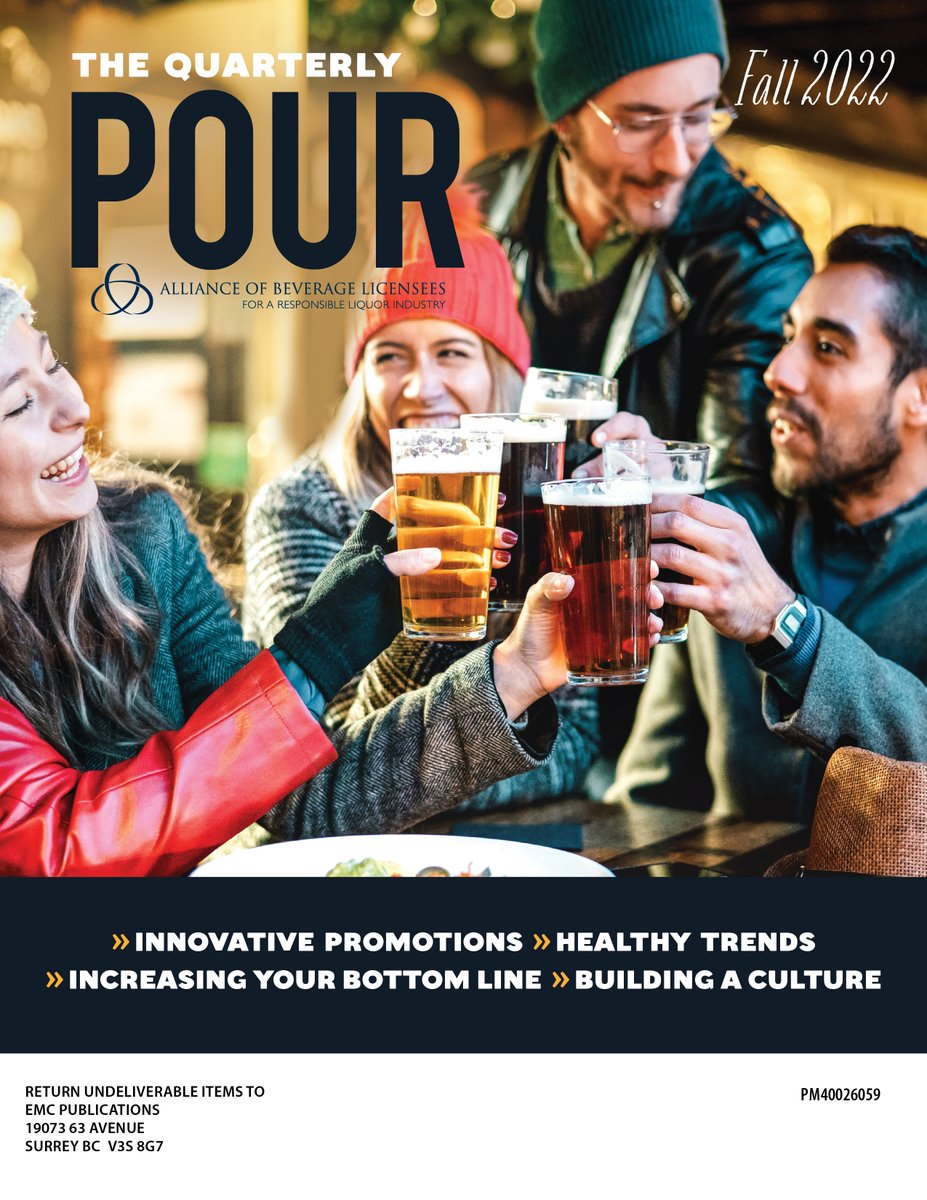 Check out the fall issue of The Quarterly Pour with tips on Innovative Promotions, Healthy Living Trends, Increasing your Bottom Lines and Building a Culture. mydigitalpublication.com/publication/?i…
#liquorindustry #BCliquor <a href="/ABLEBC/">ABLE BC</a>