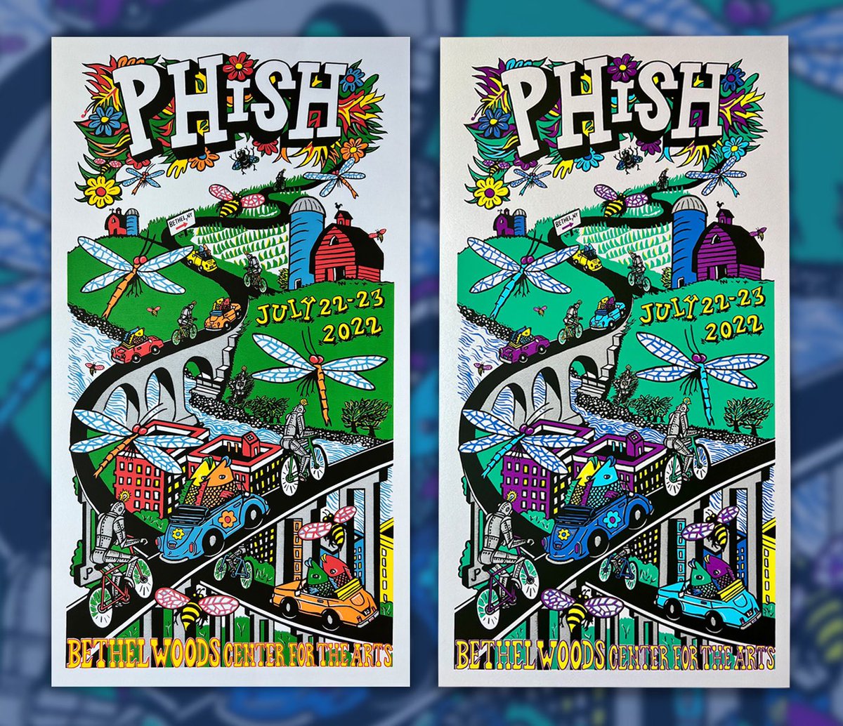 BottleneckNYC's tweet photo. PHISH - BETHEL WOODS by @pollockprints - Lottery INFO! https://t.co/G8OlwoV2G9 https://t.co/LXHE86CilJ
