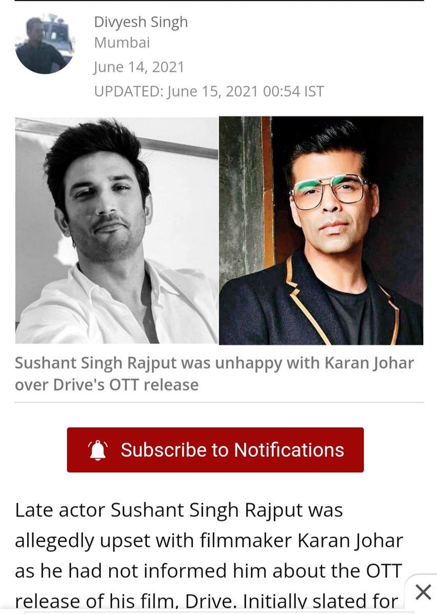 Megamass147's tweet photo. Sushant Singh Rajput fans, read this below article screenshots..
We should Boycott Karan Johar movies 

#SushantSinghRajput #SSR #BoycottBrahmastra #Brahmastra #BoycottbollywoodCompletely
#ssrthroughback_thread #SushantSinghRajput𓃵 #ArjunKapoor 
#JusticeForSushantSinghRajput https://t.co/WIvj1GhHoA