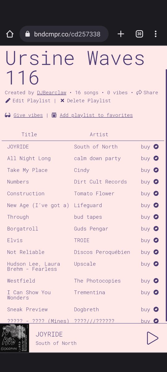 mikebaehr's tweet photo. I was out of the loop for a while, but I'm catching up on new music. This @DeejayBearclaw playlist covers through about a week ago: https://t.co/C5nuK2AacR https://t.co/zHOJtxEqeT