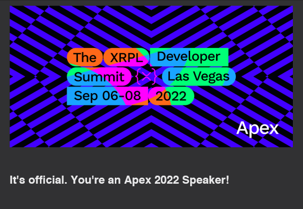 txnblock's tweet photo. 🔥Looks like I'll be speaking at the Apex XRPL Dev Summit!

These opportunities are only possible because of the hard work and dedication of my team @xrplagency :)

@XRP_DEV1 
@kerubkim 
@itskohn 
@MentorPK21

#Ripple #Apex #XRPL #XRPLcommunity https://t.co/vtAhHVFQrg