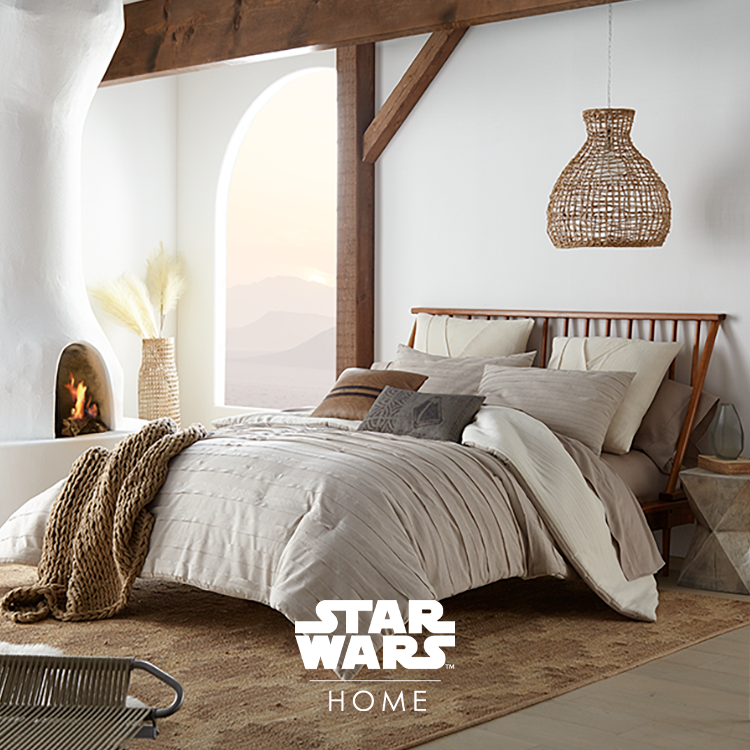 Star Wars™ Home Jedi™️ Collection is here and in Stock!⁠
SHOP TODAY!⁠
⁠
Introducing the 7 Piece Jedi™️ - inspired  Bedding Collection for Star Wars Home⁠
⁠⁠
#darthvader #thelastjedi #starwarsfan #darkside #starwars #stormtrooper #empire #jedi #homedecor #R2D2 #jedi