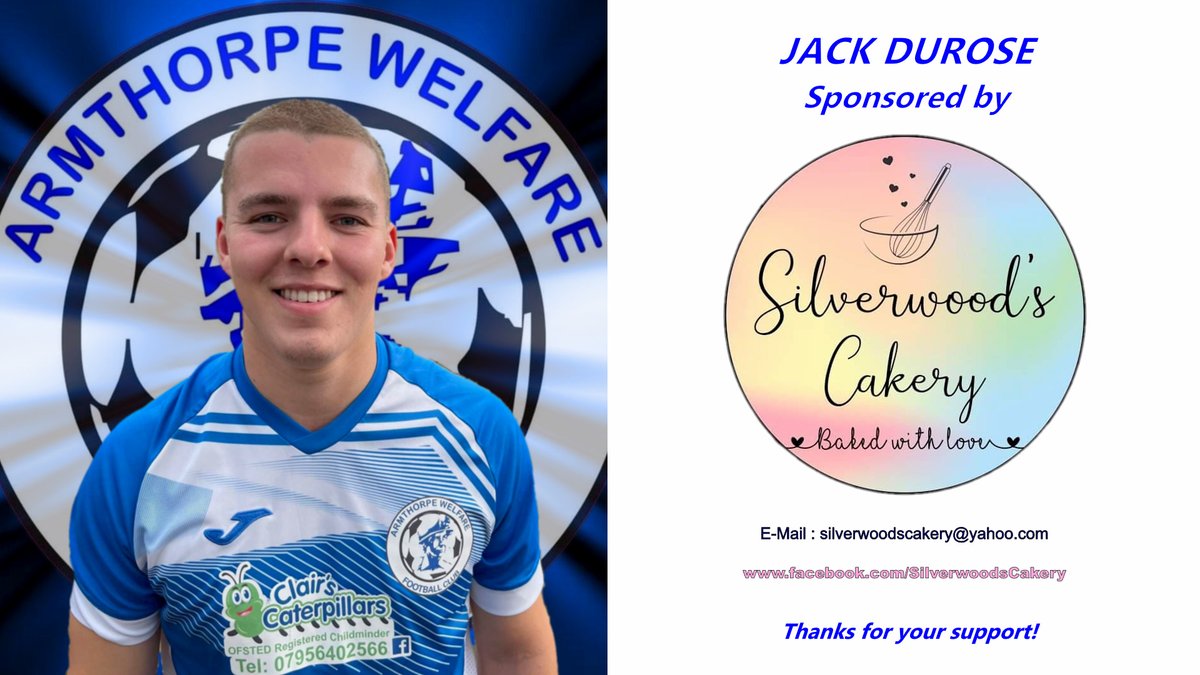 thewelfare's tweet photo. Three of our Development Team have been sponsored as follows:

Jack Durose - Sponsored by Silverwoods Cakery

Dylan Hill - Sponsored by Wheel Medic

Adam Francis - Sponsored by Zebra Painting &amp; Landscapes

To sponsor a Development Team player message @ArmthorpeTeam 

#Upthewellie https://t.co/Aq71NHWiJe