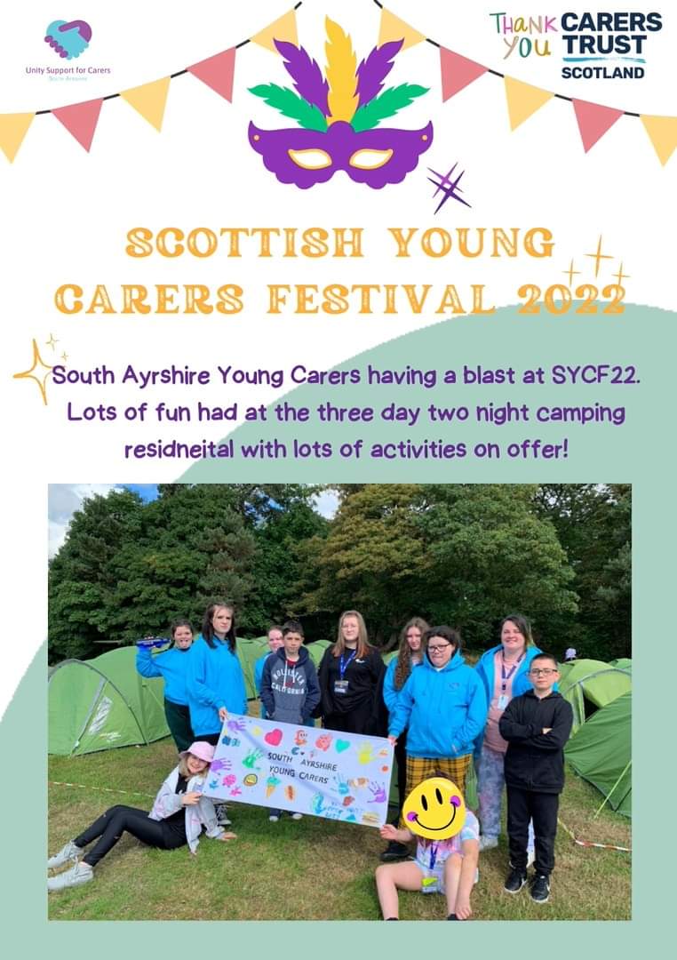 Claire_SAC's tweet photo. Our young carers had an incredible time at the Young Carers Festival ποΈ workshops, discos, camping, ziplines, water slides, fire & magic shows, inflatables, consultations & more! π #SAYoungCarers #SASummer22 #YoungCarersFestival @sahscp @InclusionSac @CarersTrustScot https://t.co/LFmOFhvBKp