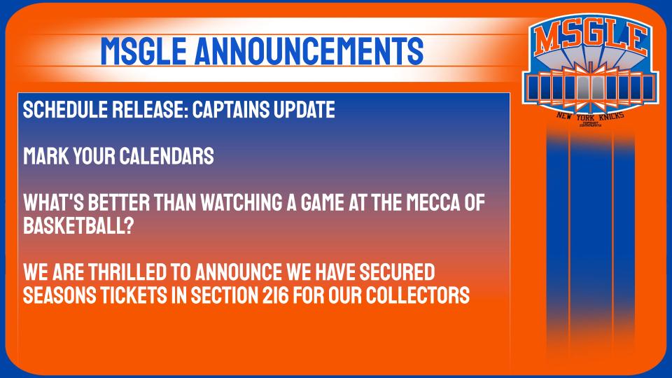 NYKnicksMSGLE tweet media