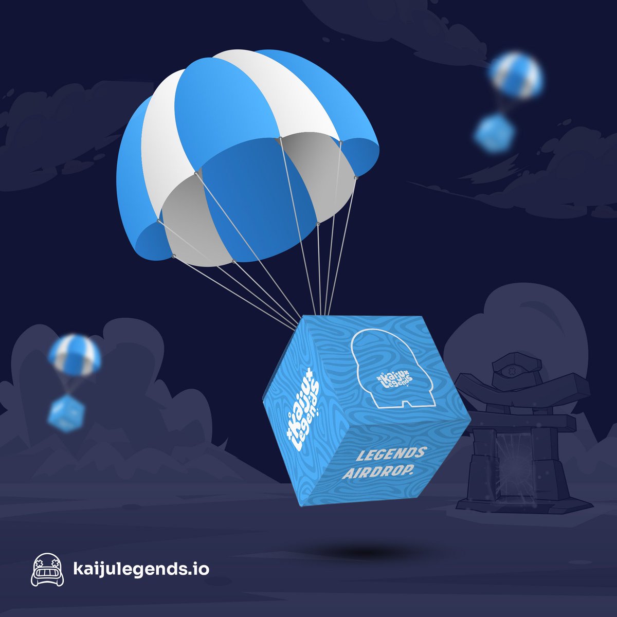 KaijuLegendsHQ's tweet photo. As promised the Kaiju Legends airdrop is here in a few hours! 

For those that minted before the vote and consensus, rest assured the kaijus are coming in a 1:5 ratio to make you whole again.

We appreciate you for believing in us! Thank you https://t.co/JoR3KynG48