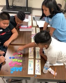 MMoseleyThunder's tweet photo. Our 4th grade math students using C-R-A progression to learn about Place Value in Ms. J Perkin’s class. @grandprairieisd @MiMocounselor https://t.co/gCMw4AqYc3