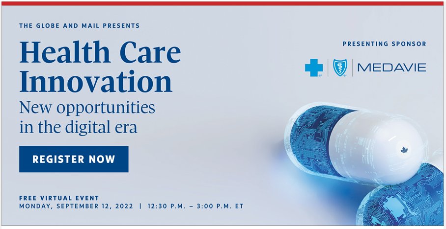 André Picard (@picardonhealth) on Twitter photo Health Care Innovation: Opportunities in the digital era: Sept 12 @ 12:30 ET, w/ Bernard Lord, <a href="/shy_amlani/">Shy Amlani</a>, Muhammad Mamdani, <a href="/atgreenhill/">Alex Greenhill MD 🌎</a>, Carlo Perez, <a href="/tleams/">Toni Leamon</a>, <a href="/hearthealthydoc/">Heather Ross</a>, <a href="/hectordbremner/">Hector D. Bremner</a>, Ivar Mendez, <a href="/kellygrant1/">Kelly Grant</a> <a href="/carlyweeks/">Carly Weeks</a> ++ globeandmailevents.com/healthcareinno… <a href="/TheGlobeEvents/">Globe and Mail Events</a> Health Care Innovation: Opportunities in the digital era: Sept 12 @ 12:30 ET, w/ Bernard Lord, <a href="/shy_amlani/">Shy Amlani</a>, Muhammad Mamdani, <a href="/atgreenhill/">Alex Greenhill MD 🌎</a>, Carlo Perez, <a href="/tleams/">Toni Leamon</a>, <a href="/hearthealthydoc/">Heather Ross</a>, <a href="/hectordbremner/">Hector D. Bremner</a>, Ivar Mendez, <a href="/kellygrant1/">Kelly Grant</a> <a href="/carlyweeks/">Carly Weeks</a> ++ globeandmailevents.com/healthcareinno… <a href="/TheGlobeEvents/">Globe and Mail Events</a>