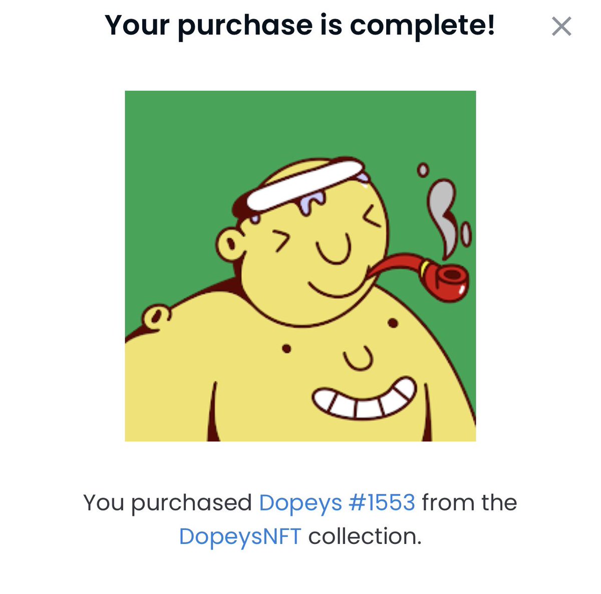 DUDENEVERQUITS's tweet photo. Bought a @dopeysnft too.
#dopeys #dopey #dopeysnft #NFTProject #nftart https://t.co/QIEMMTg6MF