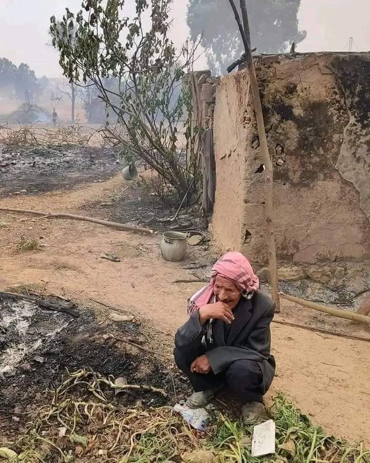 #الطارف🔥 صورة مؤثرة تقطع القلب 😭💔
لشيخ يذرف الدموع بعد أن التهمت النيران منزله المتواضع بإحدى قرى ولاية الطارف 😥
لا تبكي يا أبي سيعوضك الله بخير منها واحتسب امرك لله فهو من يتولاك