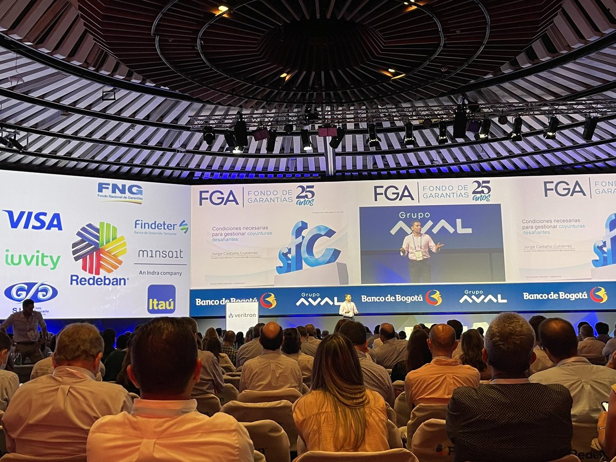 “El sistema financiero también es responsable de gestionar cualquier incertidumbre” Comienza  la Participación del Superintendente Financiero de Colombia Dr Jorge Castaño <a href="/SFCsupervisor/">Superfinanciera</a>  #ConvenciónBancaria