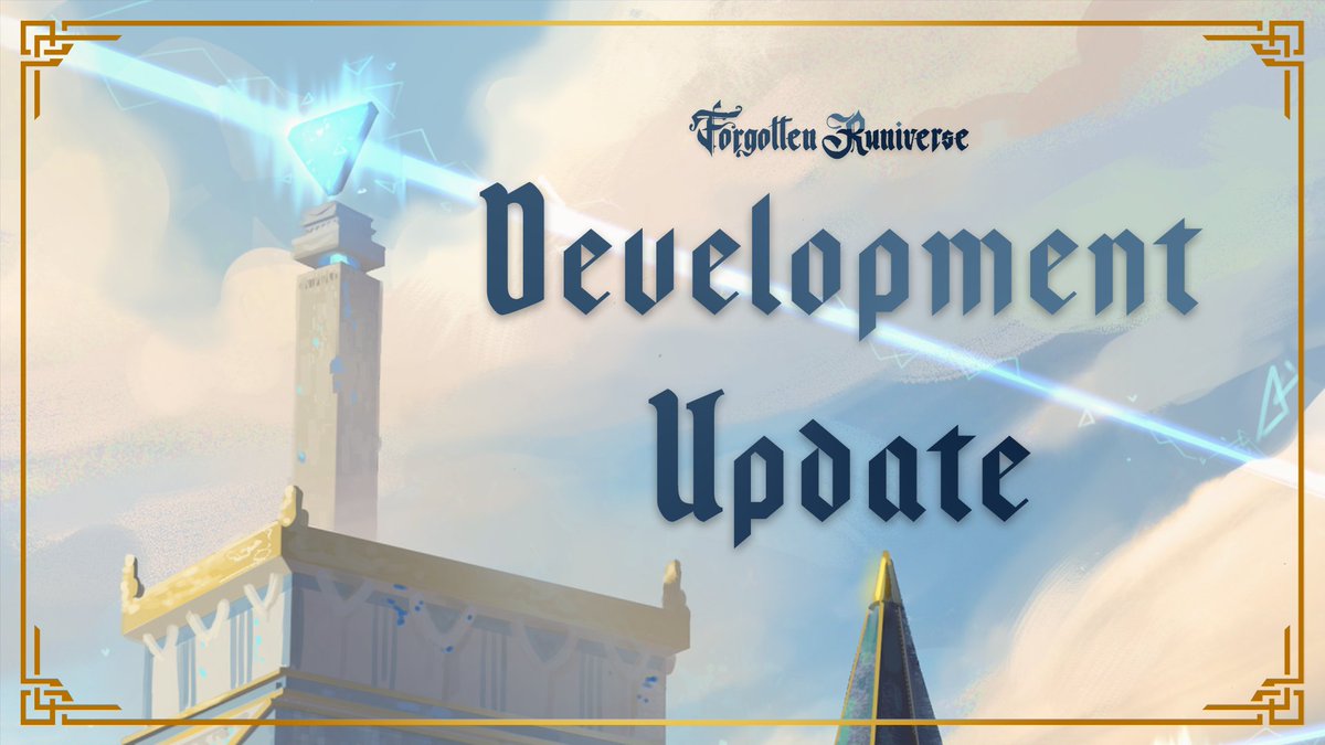 We're so excited to share our first official Development Update! We can't wait to show you all of the cool WIP art, interfaces, landmarks, music, animations, and more. What are you most excited about? runiverse.world/forgotten-runi…