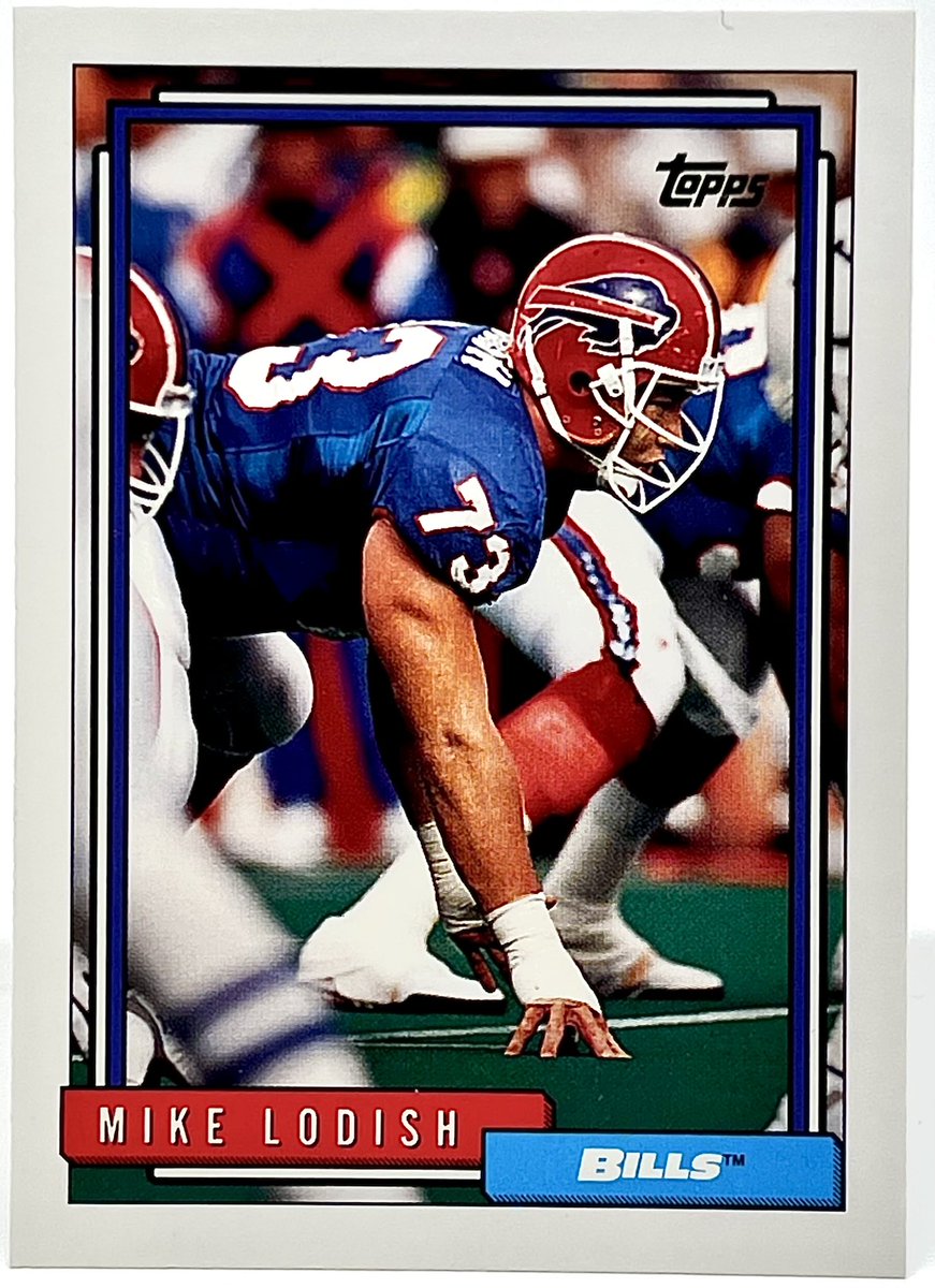 1MorePackCards's tweet photo. 1992 @Topps Mike Lodish #BillsMafia #BuffaloBills #Buffalo #NFL #Football #7SuperBowls #TradingCards #TheHobby #GoBills https://t.co/XRvPX8v5hA